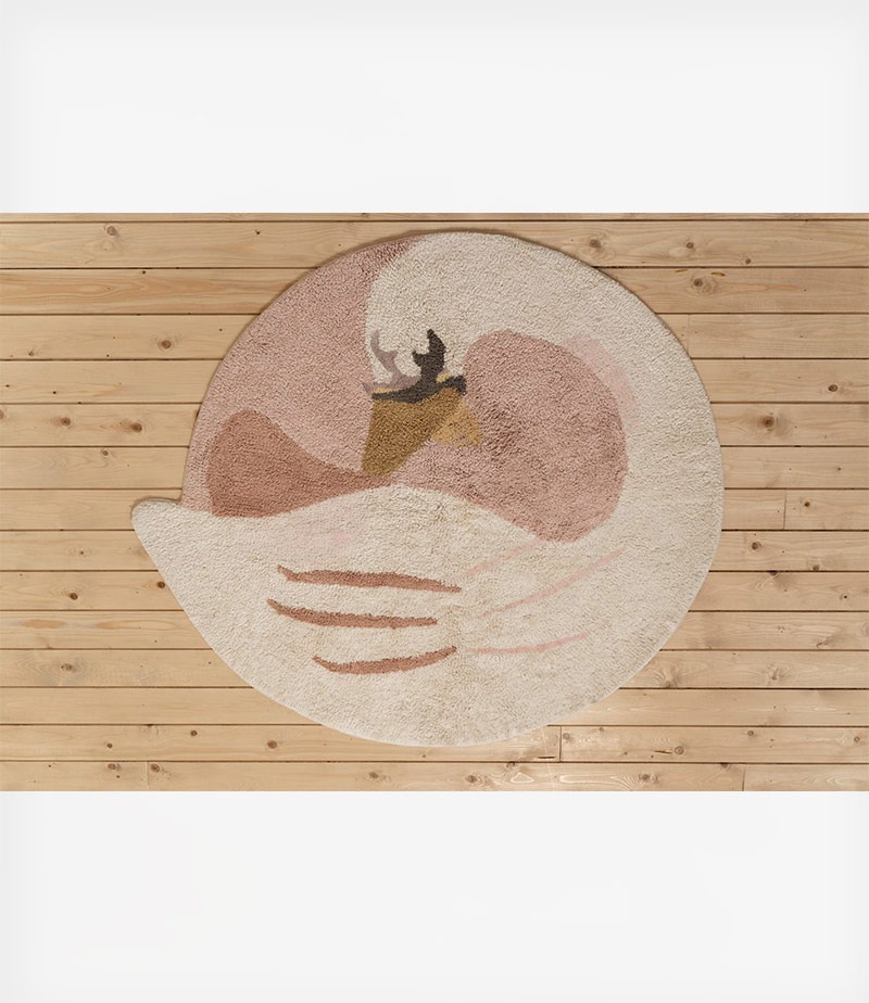 Ковёр – 115 × 110 см – Лебедь – Little Dutch