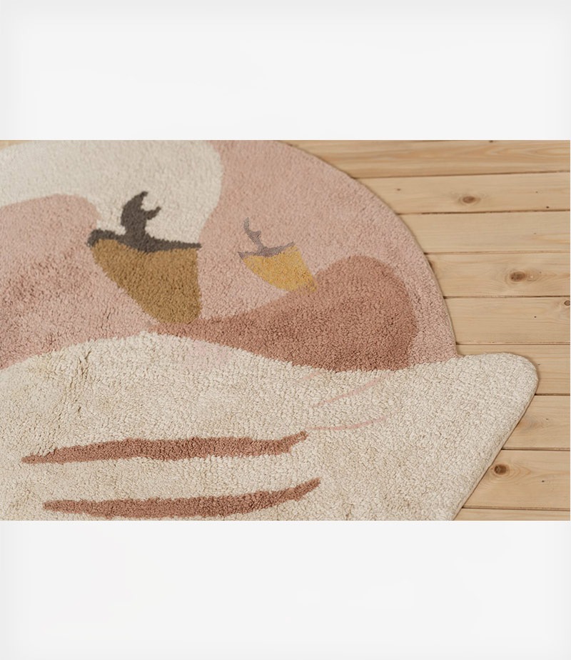 Ковёр – 115 × 110 см – Лебедь – Little Dutch