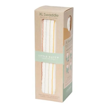 Muselina 120 x 120 Vintage Sunny Stripes - Little Dutch