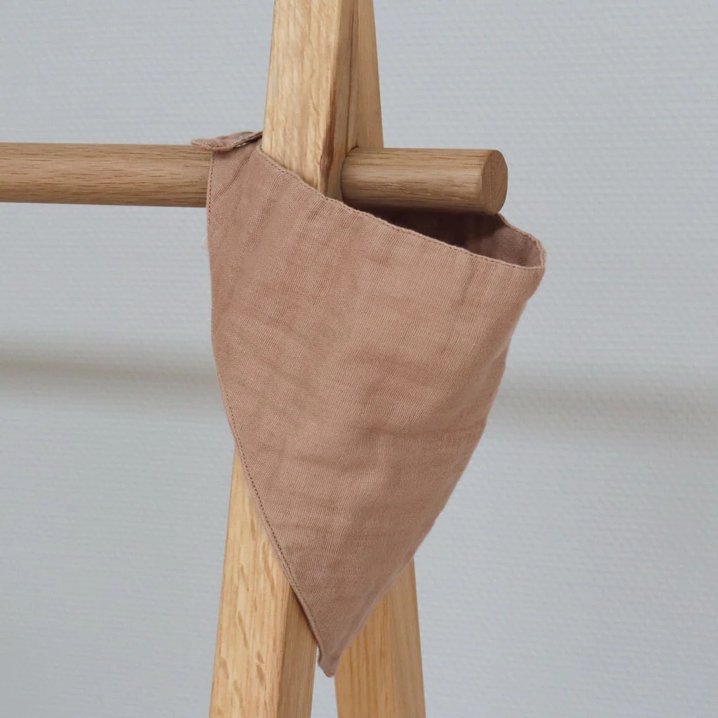 Бандана-слюнявчик из муслина из органического хлопка Villads – набор 2 штуки – Unicorn/Rose Dust – Nuuroo