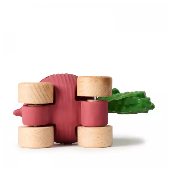 Jucarie din cauciuc natural masinuta - Lou the Lemon - Oli & Carol