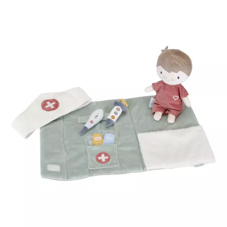 Set de joaca cu papusa Jim si accesorii pentru doctor - Little Dutch