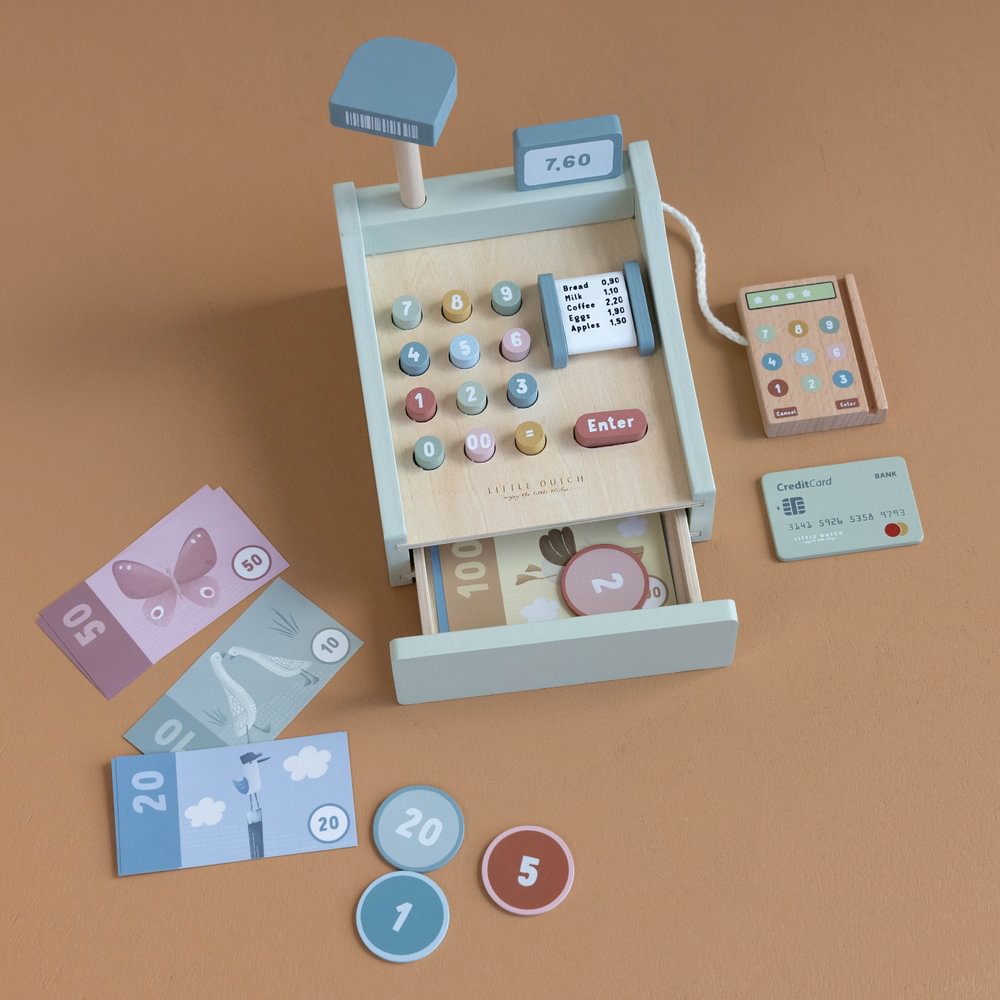 Кассовый аппарат из FSC-дерева – Little Dutch, LD7082