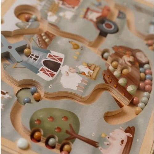 Магнитный лабиринт из дерева FSC — Little Farm — Little Dutch
