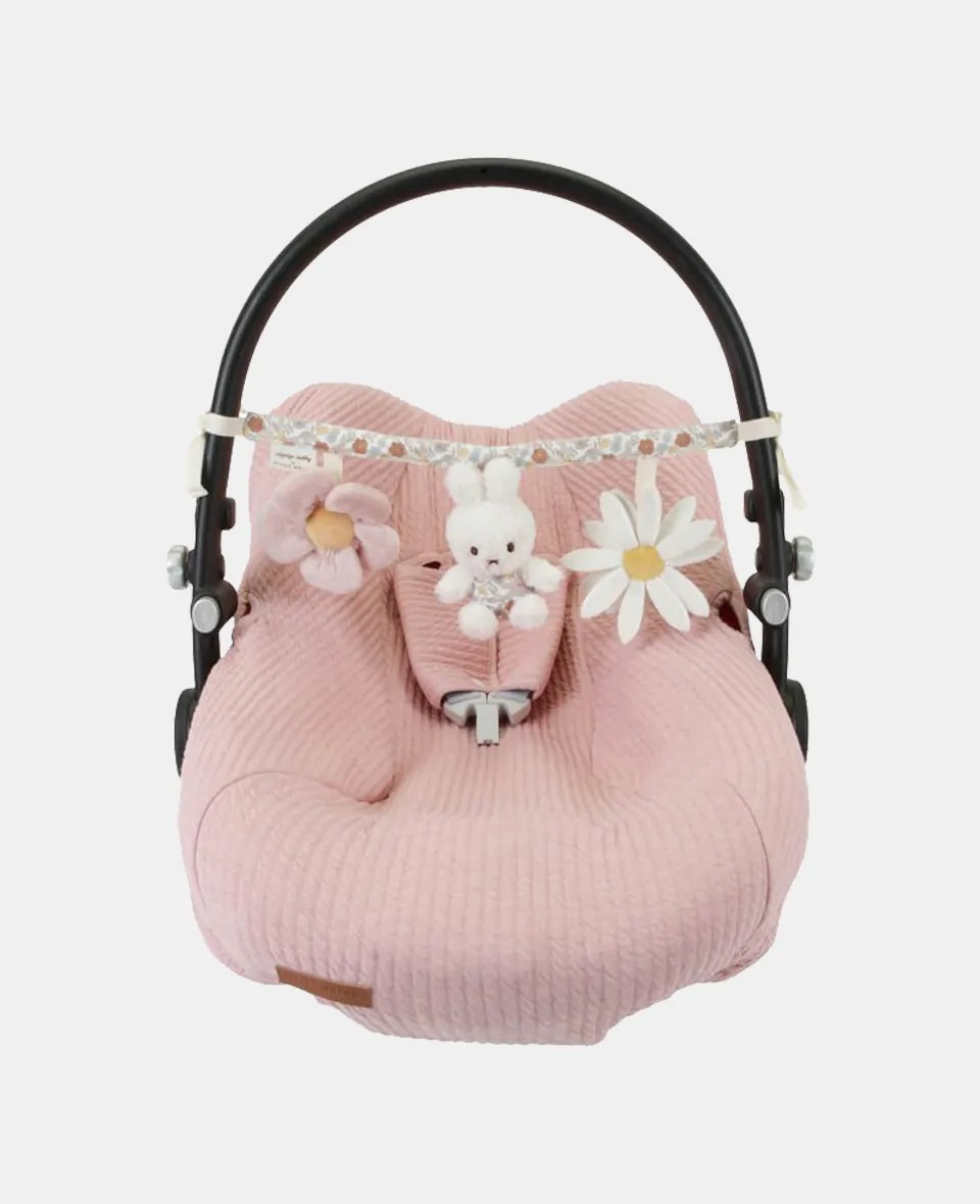 Jucarie senzoriala pentru carucior - Miffy Vintage Little Flowers - Little Dutch