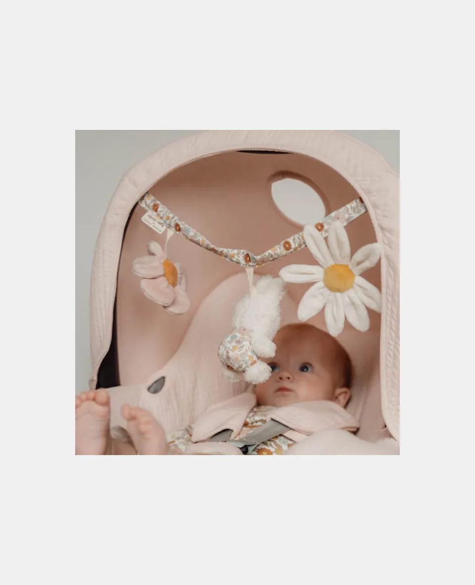 Jucarie senzoriala pentru carucior - Miffy Vintage Little Flowers - Little Dutch