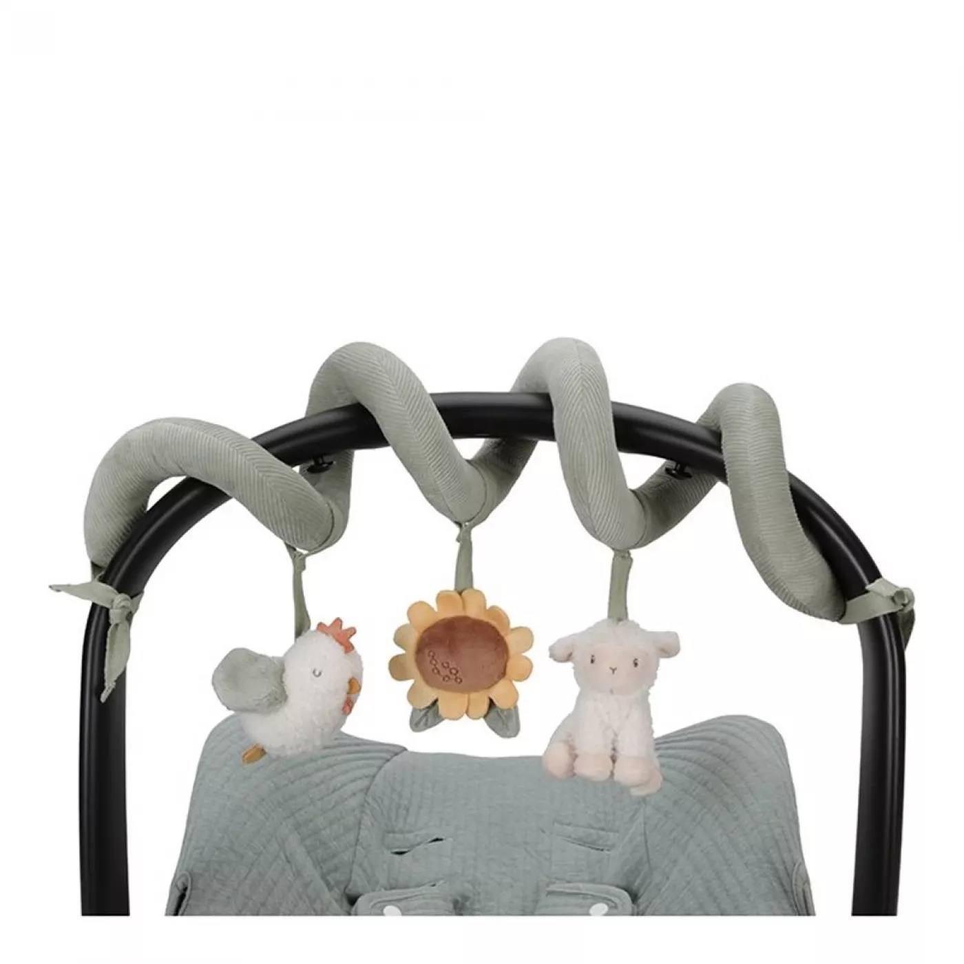 Spirala cu jucarii senzoriale pentru bebelusi - Colectia Vintage Sunny Stripes - Little Dutch