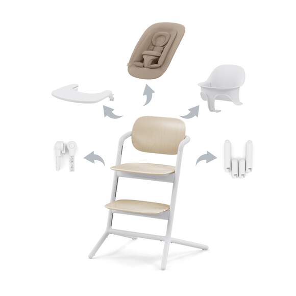 Cybex Lemo Set Scaun 4 in 1 Sand White