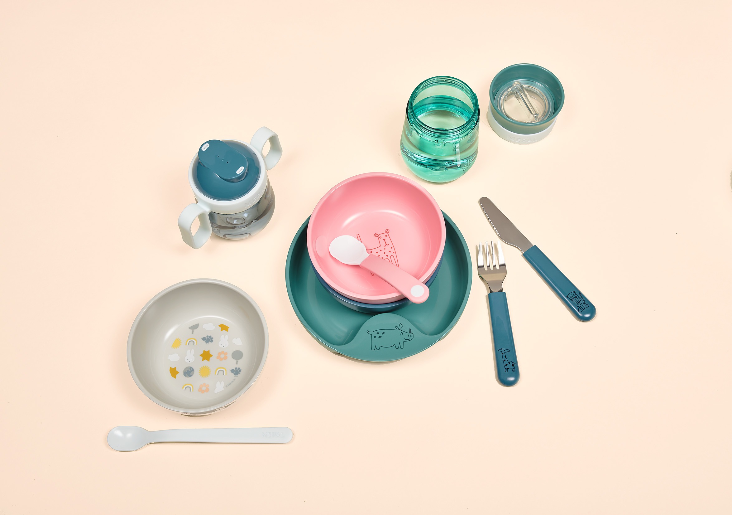 Миска для детского питания — Flowers & Butterflies — Little Dutch