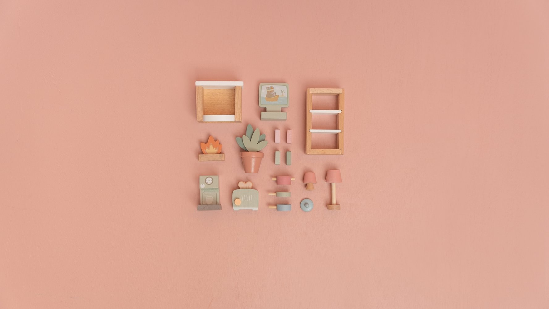 Аксессуары из FSC-дерева pentru casa de păpuși – Набор мебели – Little Dutch