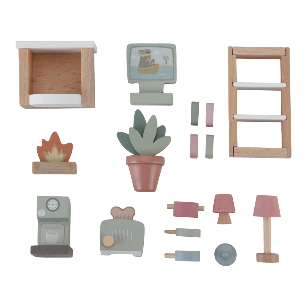 Аксессуары из FSC-дерева pentru casa de păpuși – Набор мебели – Little Dutch