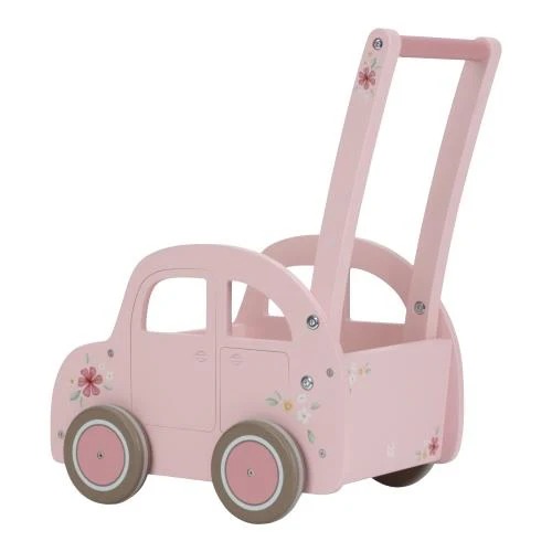 Antemergator/Premergator din lemn - Mini-van - Pink - Little Dutch