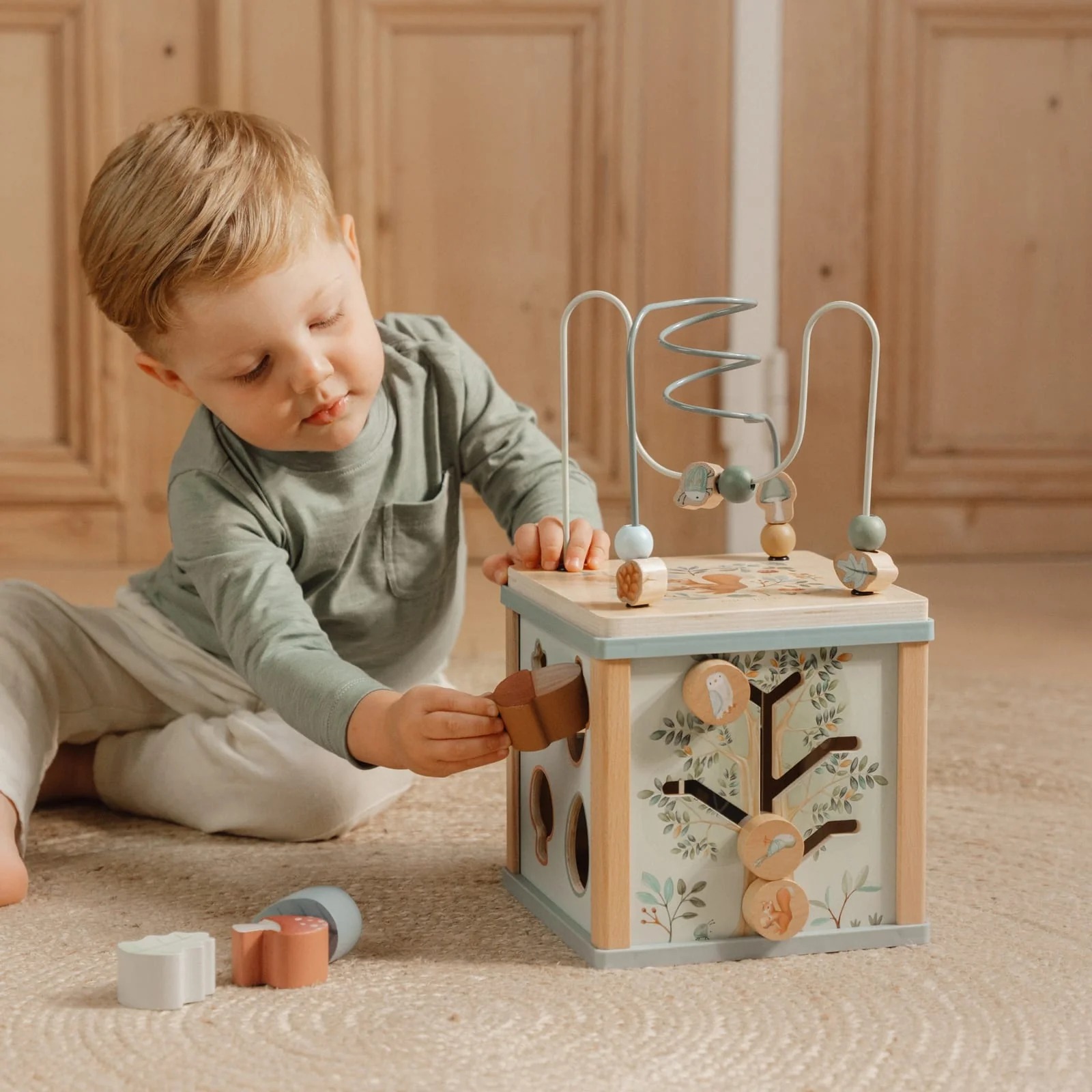 Деревянная игрушка FSC – Куб с активностями – Forest Friends - Little Dutch 5
