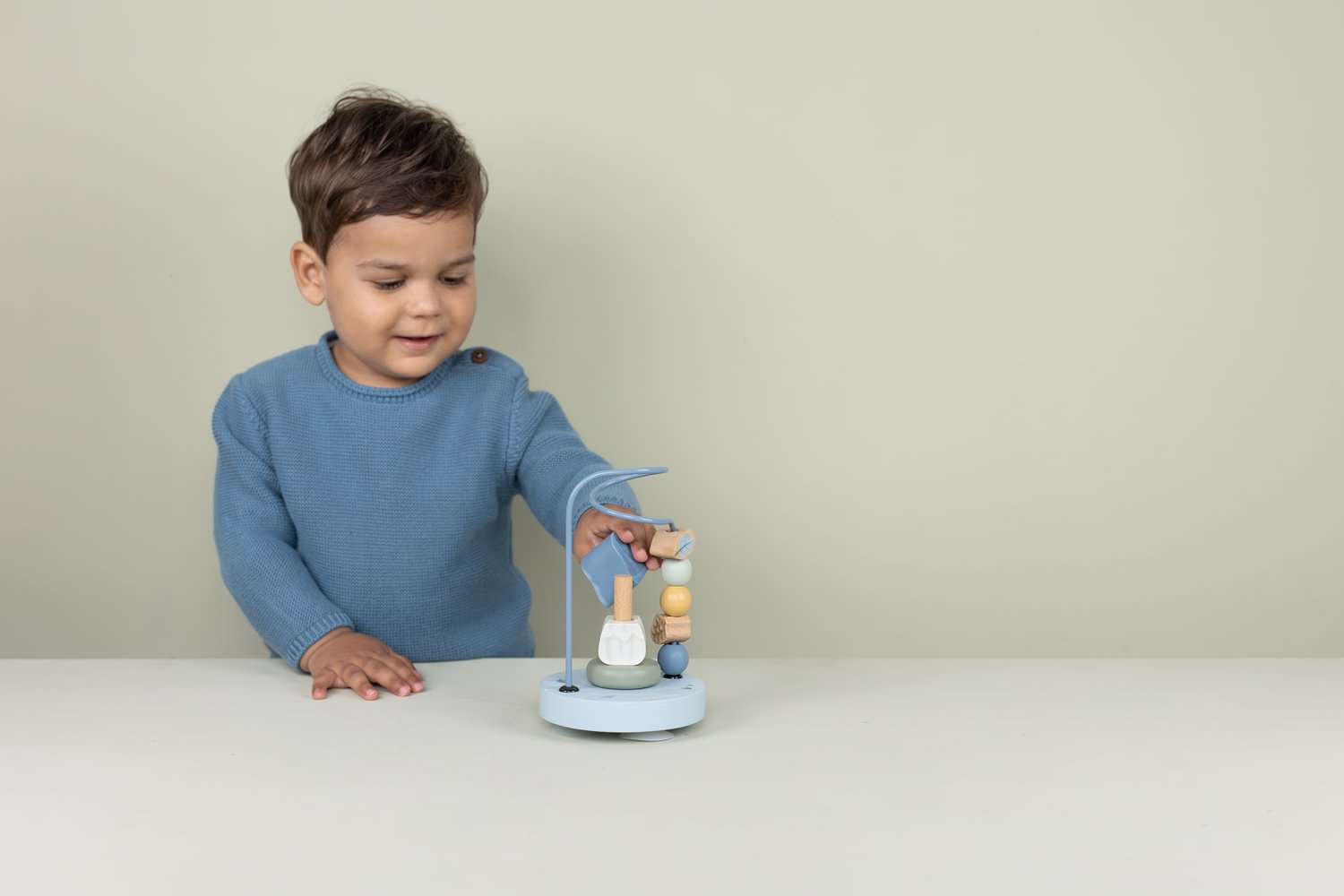 Jucarie din lemn FSC - Spirala cu Activitati - Forest Friends - Little Dutch