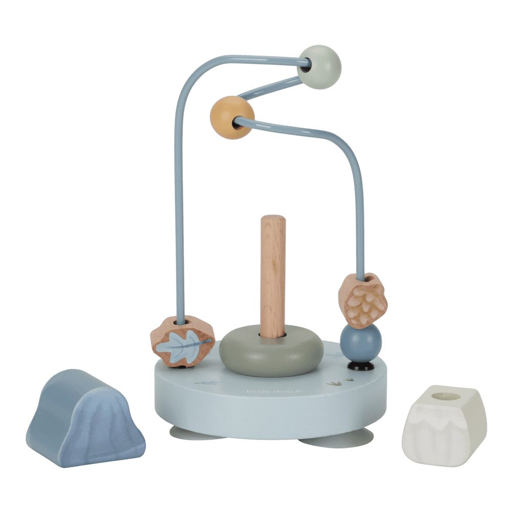 Jucarie din lemn FSC - Spirala cu Activitati - Forest Friends - Little Dutch