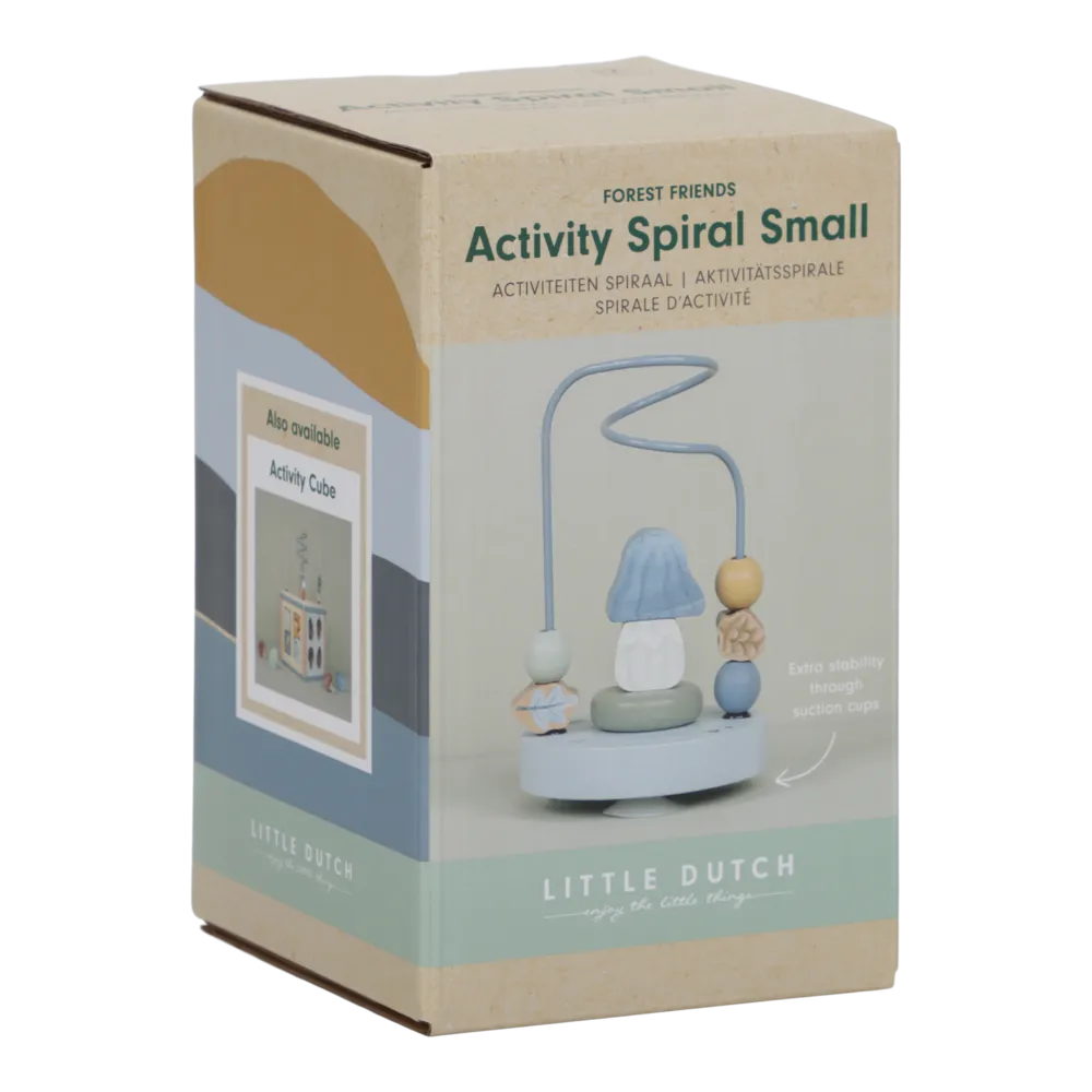Jucarie din lemn FSC - Spirala cu Activitati - Forest Friends - Little Dutch