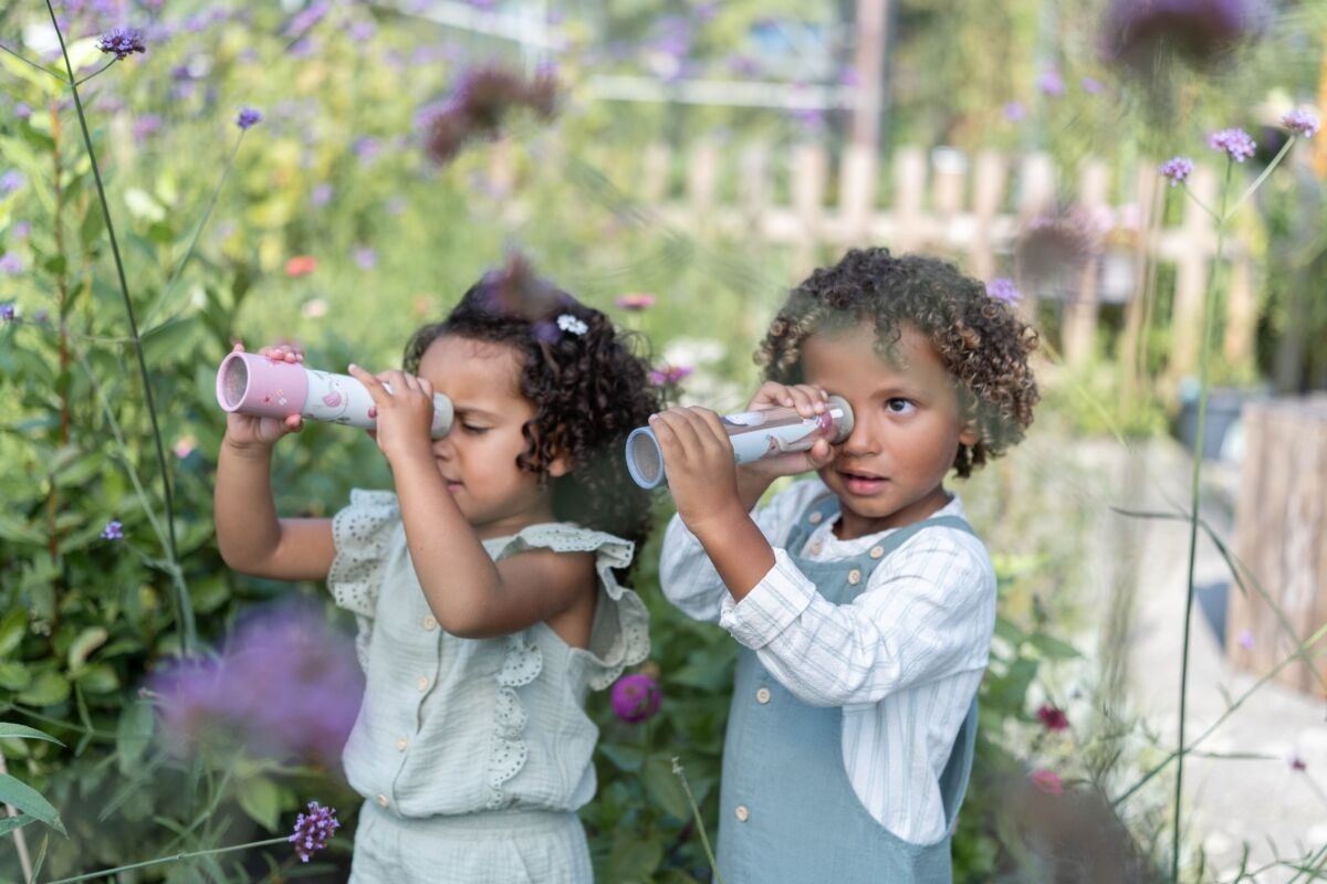 Kaleidoscop din materiale certificate FSC - colectia Fairy Garden - Little dutch