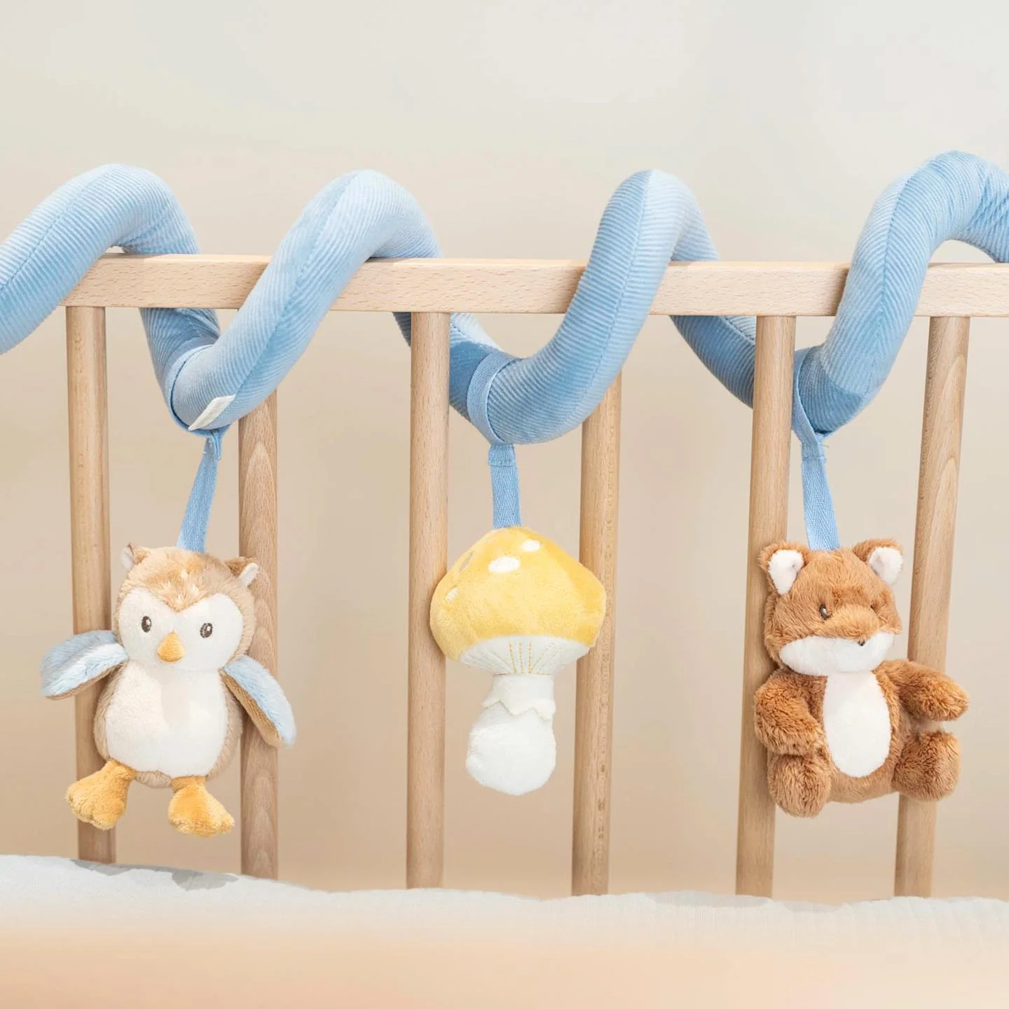 Spirala cu jucarii senzoriale pentru bebelusi - Forest Friends - Little Dutch