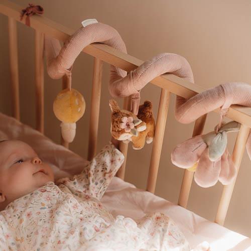 Spirala cu jucarii senzoriale pentru bebelusi - Fairy Garden - Little Dutch