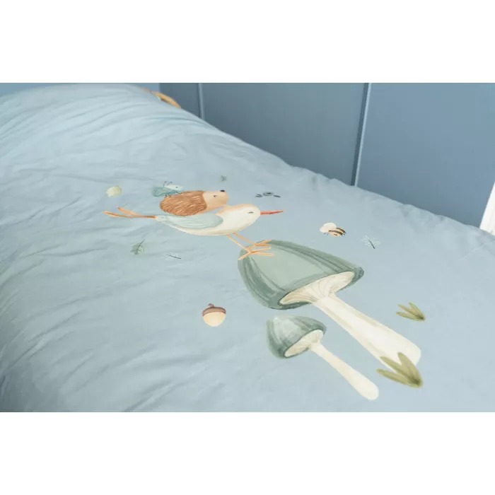 Lenjerie pentru patut - 100 x 140 cm - Denim Blue - Little Dutch