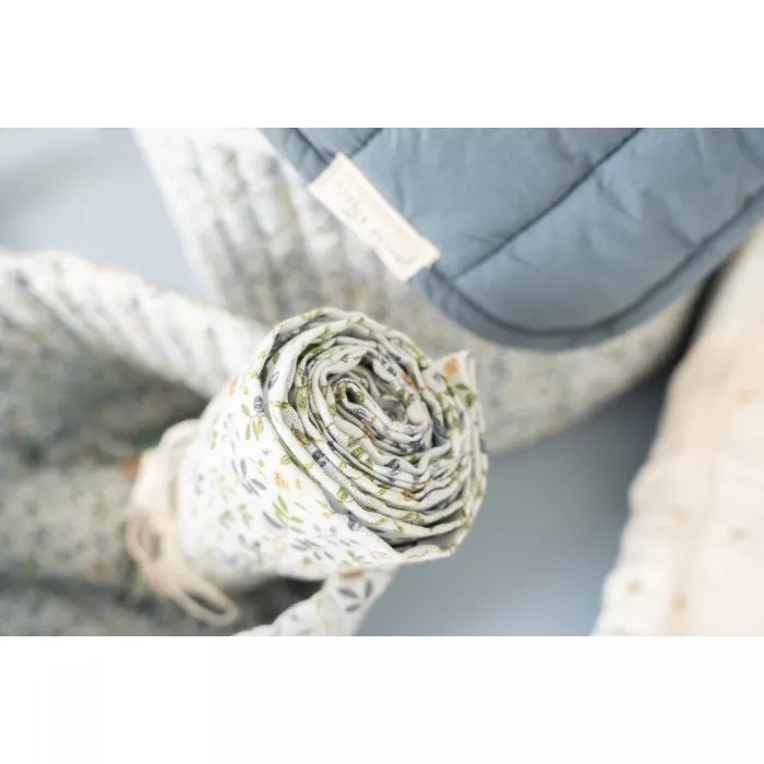 Cuvertura matlasata pentru patut - Dark Blue - 110 x 140 cm - Little Dutch