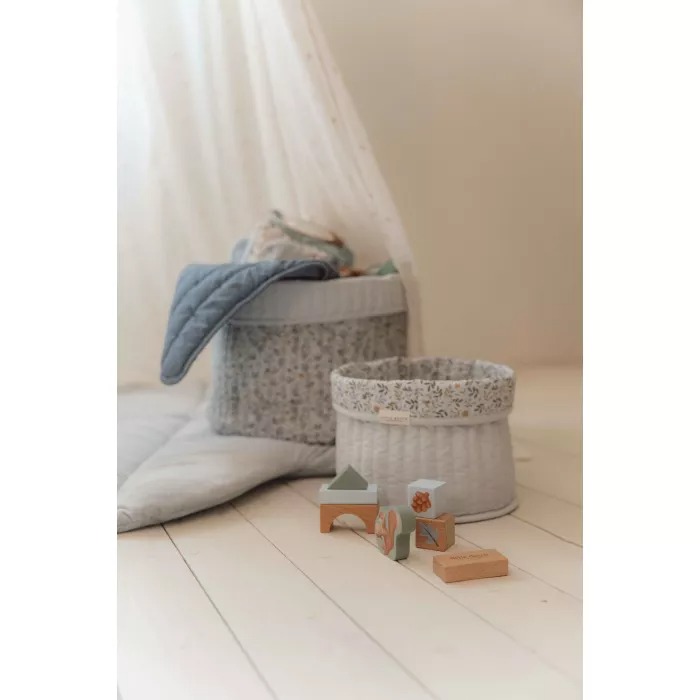 Cos de depozitare rotund reversibil pentru comoda de infasat - Forest Adventure - Little Dutch