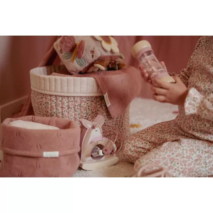 Cos de depozitare rotund mare pentru comoda de infasat - Fairy Floral - Little Dutch