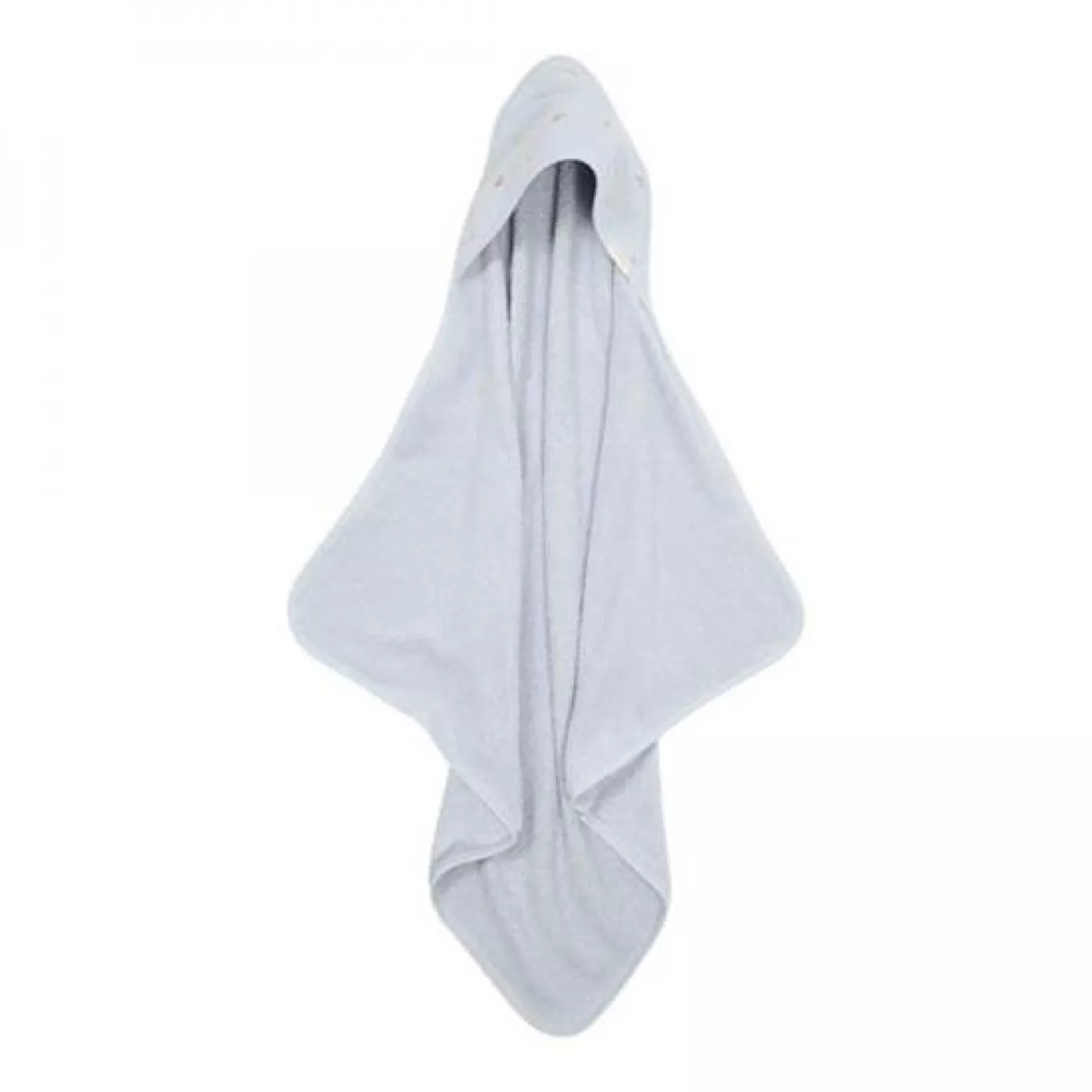 Prosop cu gluga cu broderie 75x75 cm - Blue - Little Dutch