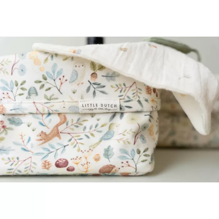 Муслиновая пелёнка из органического хлопка — 120 × 120 см — Forest Treasures — Little Dutch