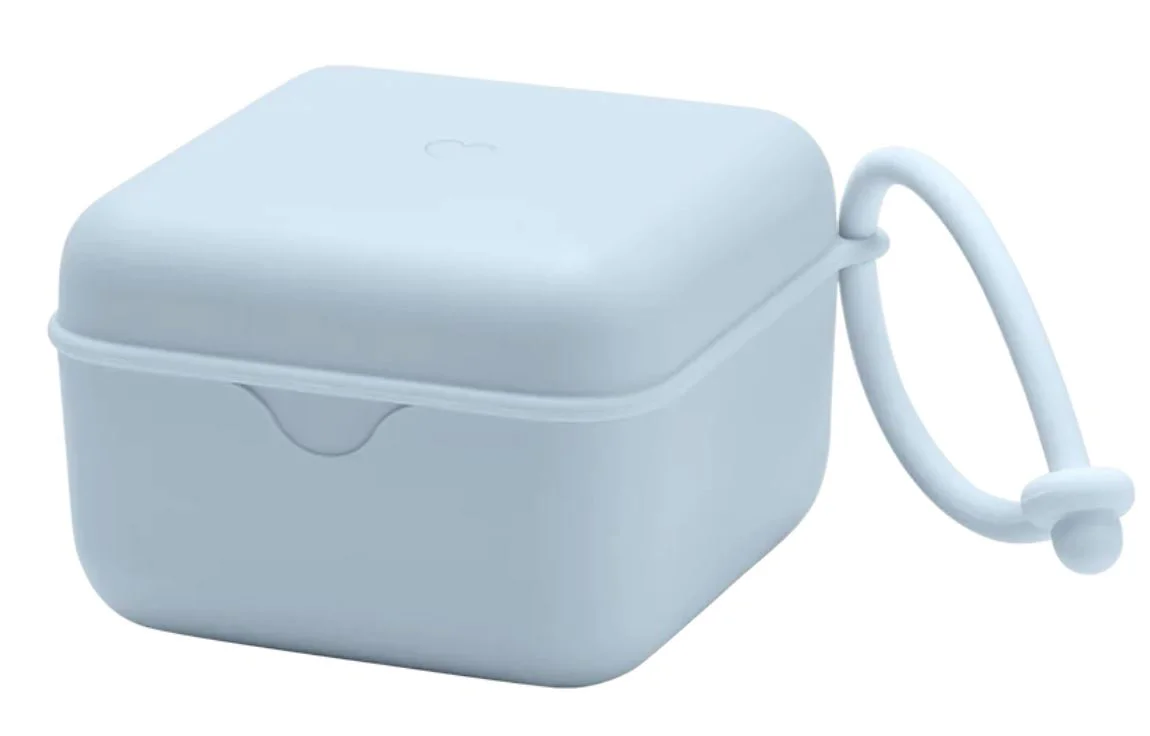 Bibs Cutie multifunctionala pentru depozitare suzete Baby Blue