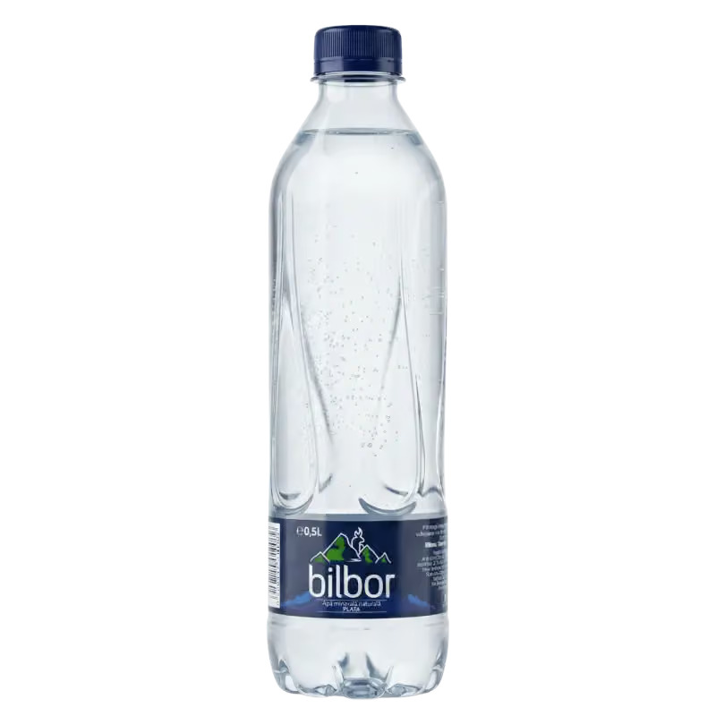 BILBOR apa minerala naturala necarbogazificata (plata) 0,5L