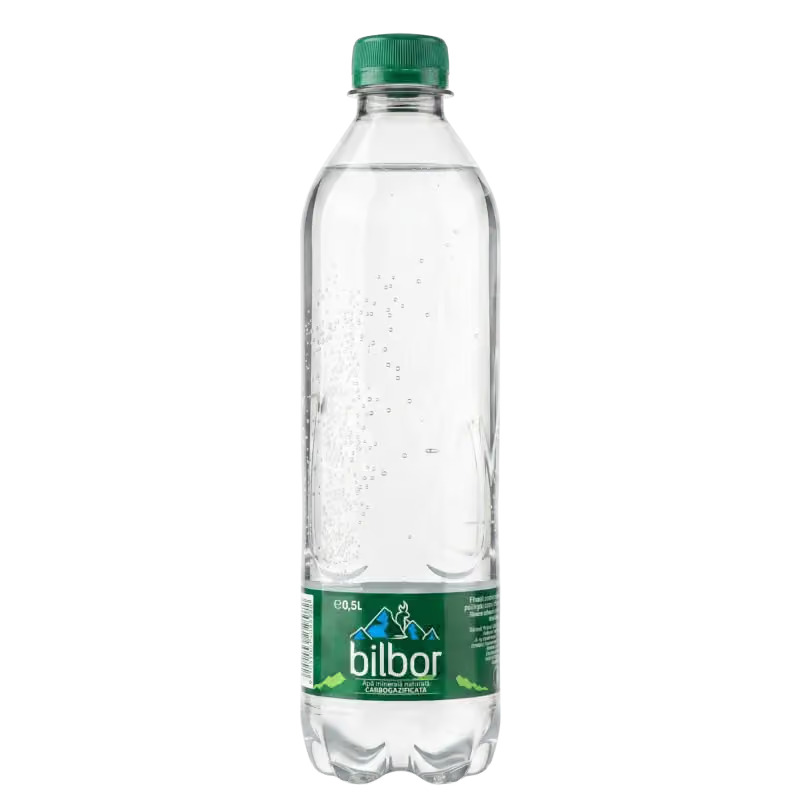 BILBOR apa minerala naturala carbogazificata 0,5L