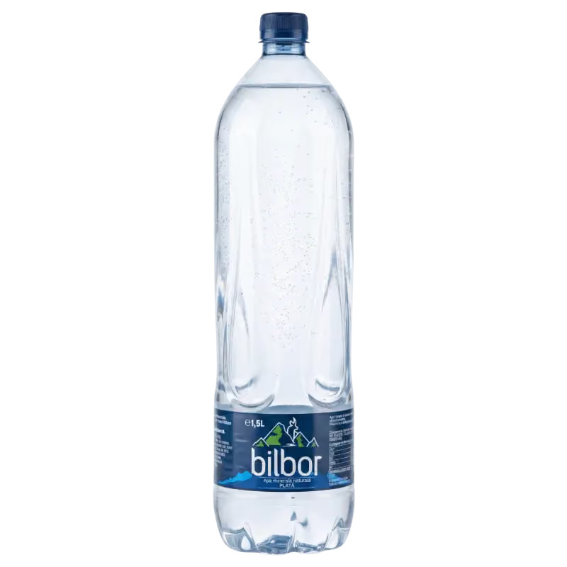BILBOR apa minerala naturala necarbogazificata (plata) 1,5 L