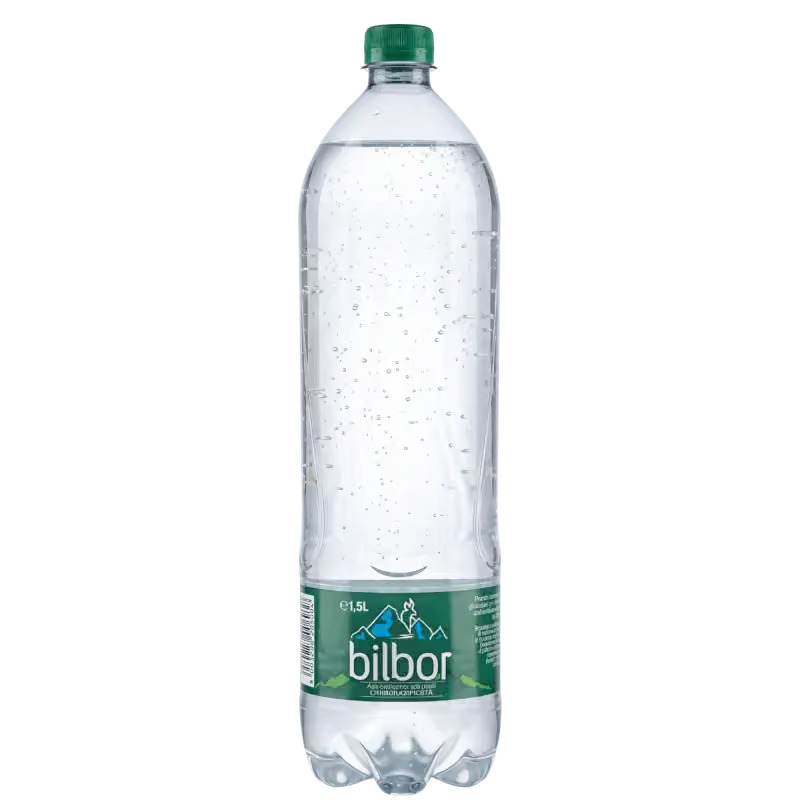 BILBOR apa minerala naturala carbogazificata 1,5 L