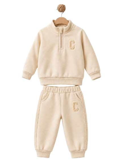 BabyCosy — Set pentru copii din două piese, bej
