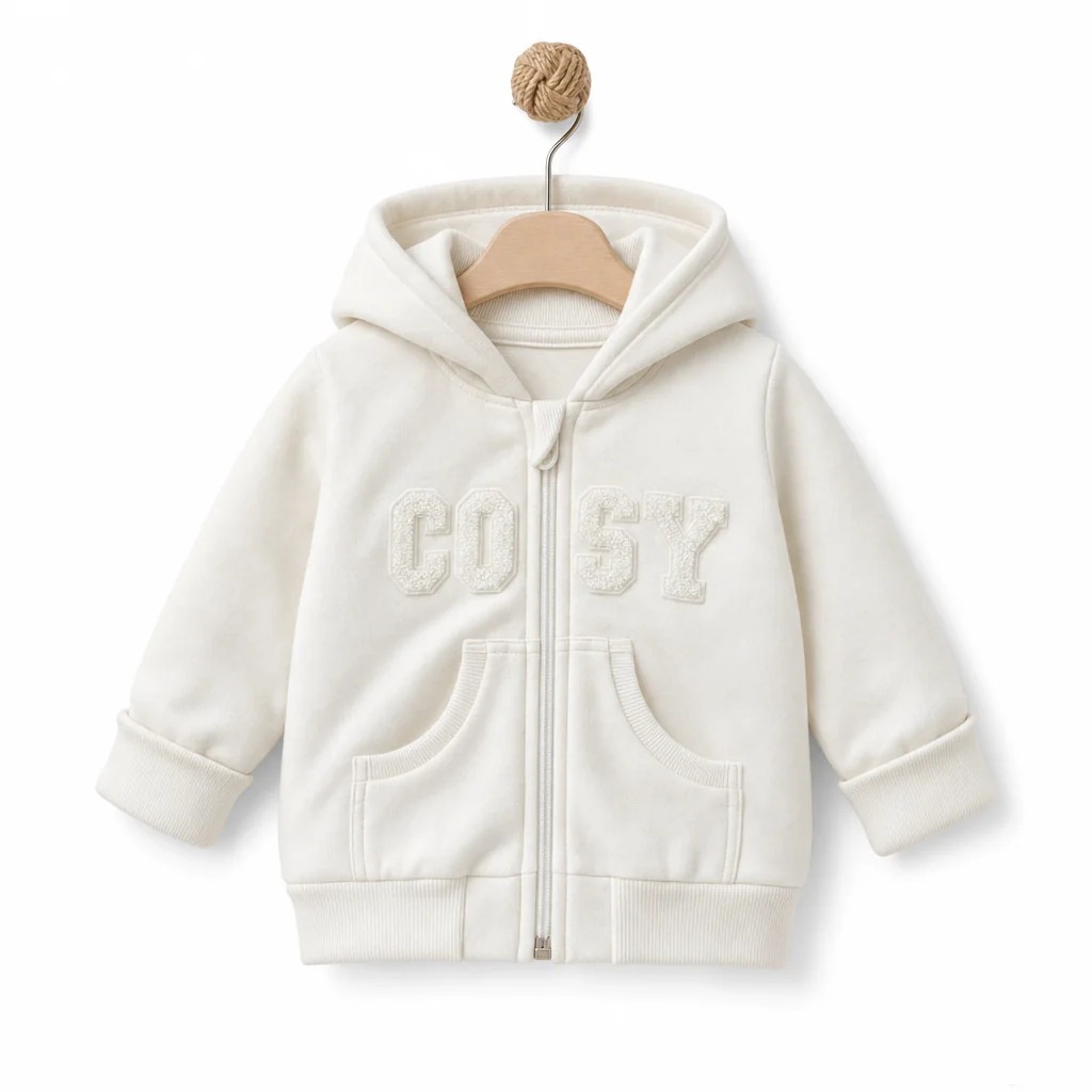 Cardigan din bumbac crem