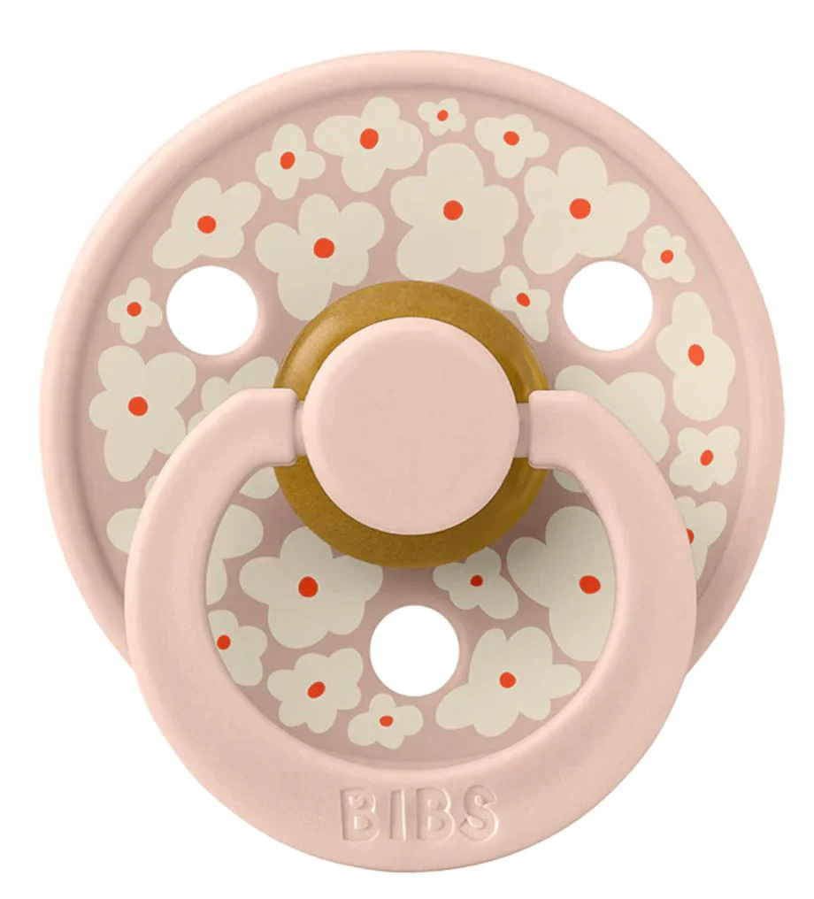 Bibs Set 2 suzete rotunde latex (0-6 luni) Jasmine Blush Mix