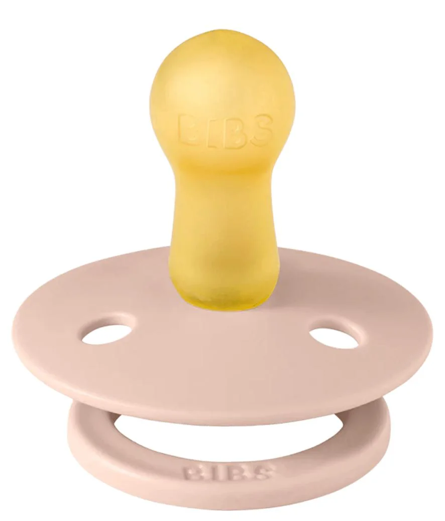 Bibs Set 2 suzete rotunde latex (0-6 luni) Jasmine Blush Mix