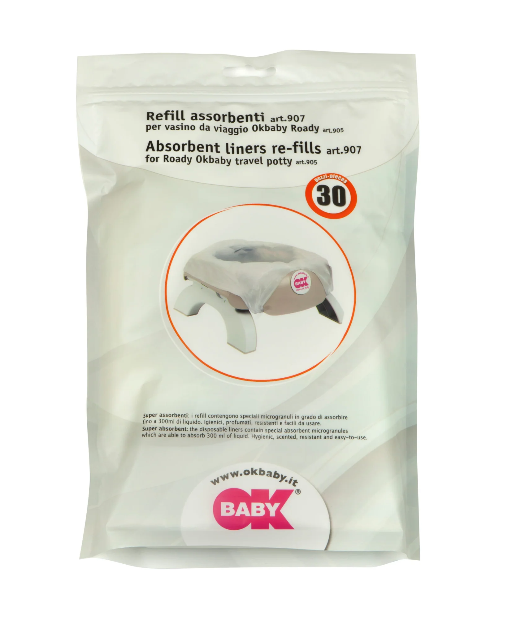 Pungi pentru olita 3 in 1 Roady, 10 buc Ok Baby