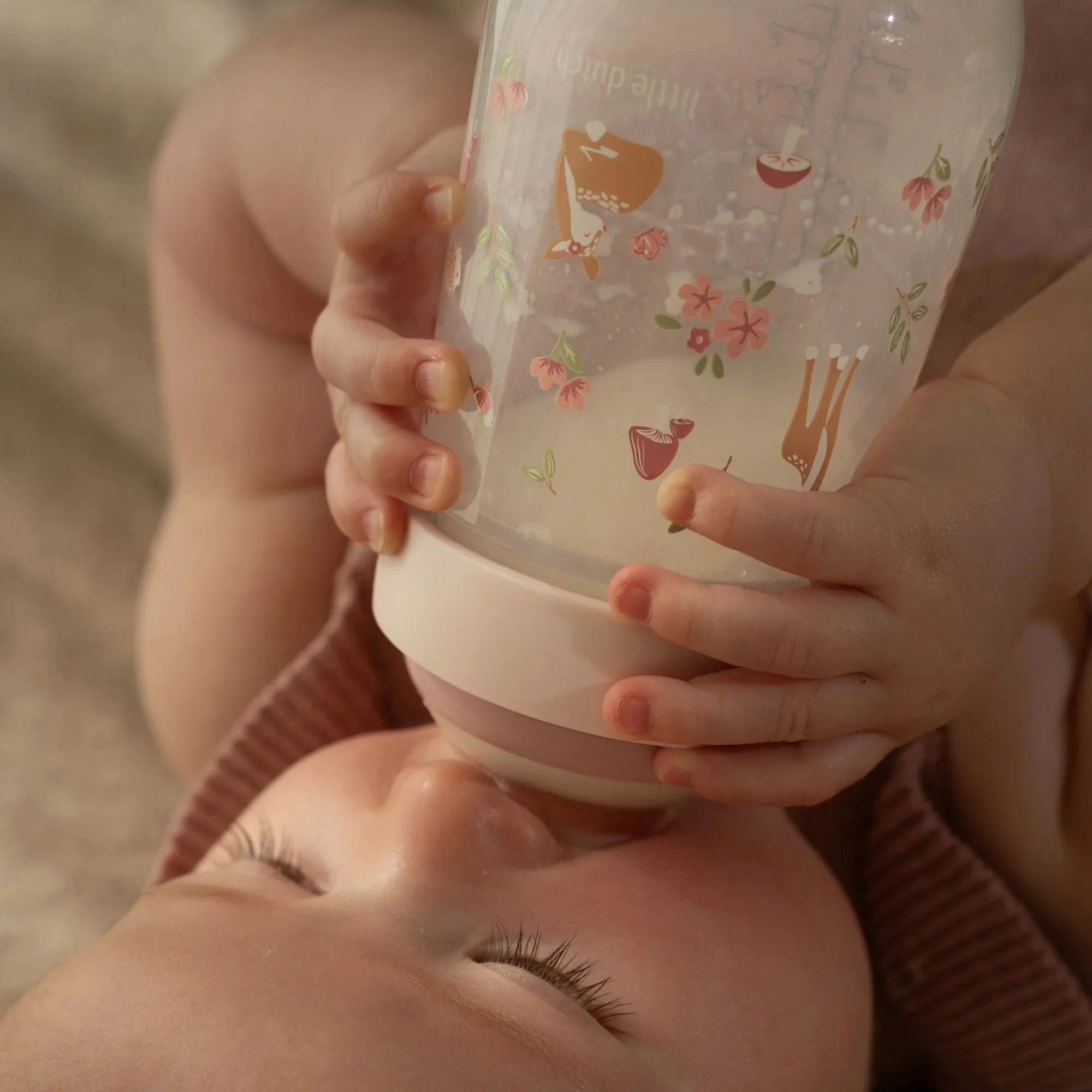 Sticla cu biberon - 240 ml - Fairy Garden - Little Dutch