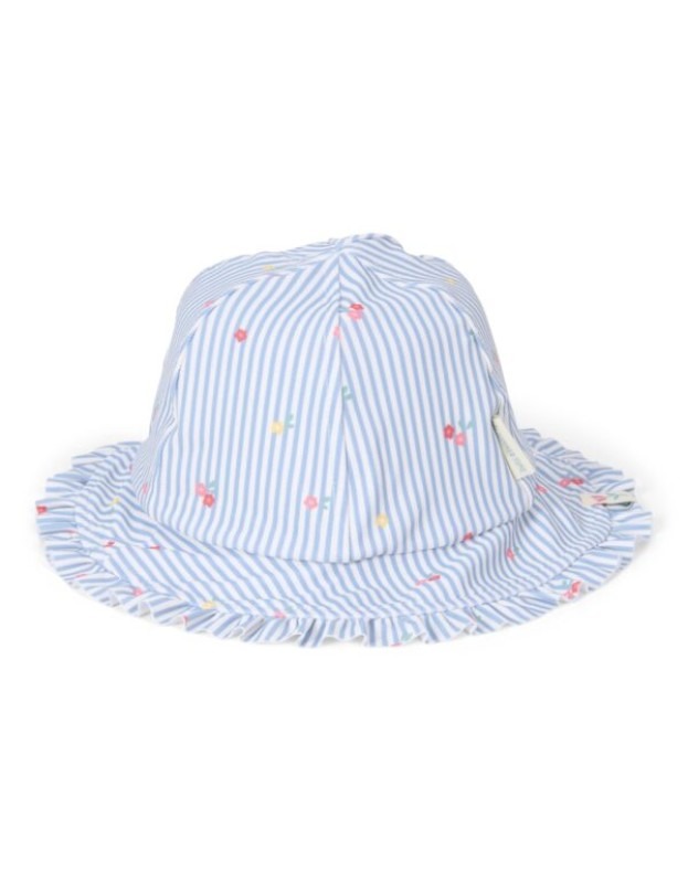 Солнцезащитная панама с UV-защитой 50+ – Sunny Flowers Blue – Little Dutch – 1–2 года