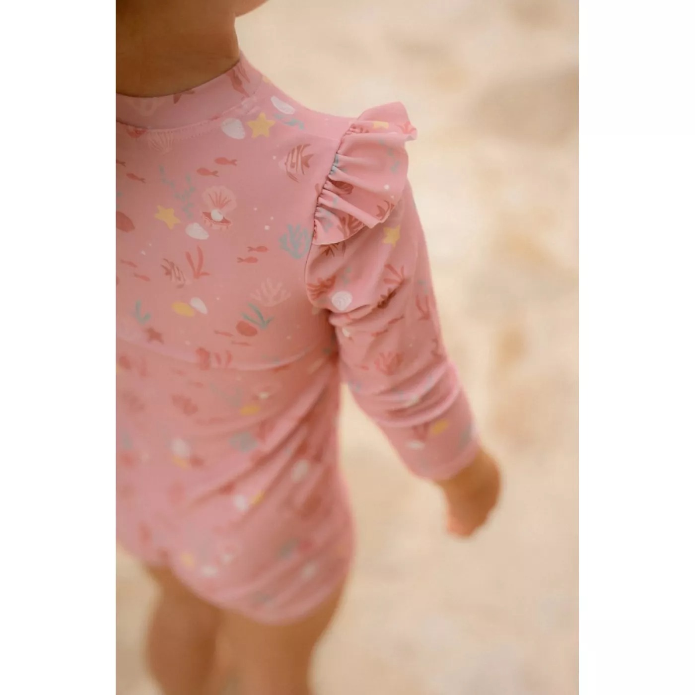 Costum de baie cu maneca scurta cu protectie UV 50+ - Ocean Treasures Multi - Little Dutch 74/80