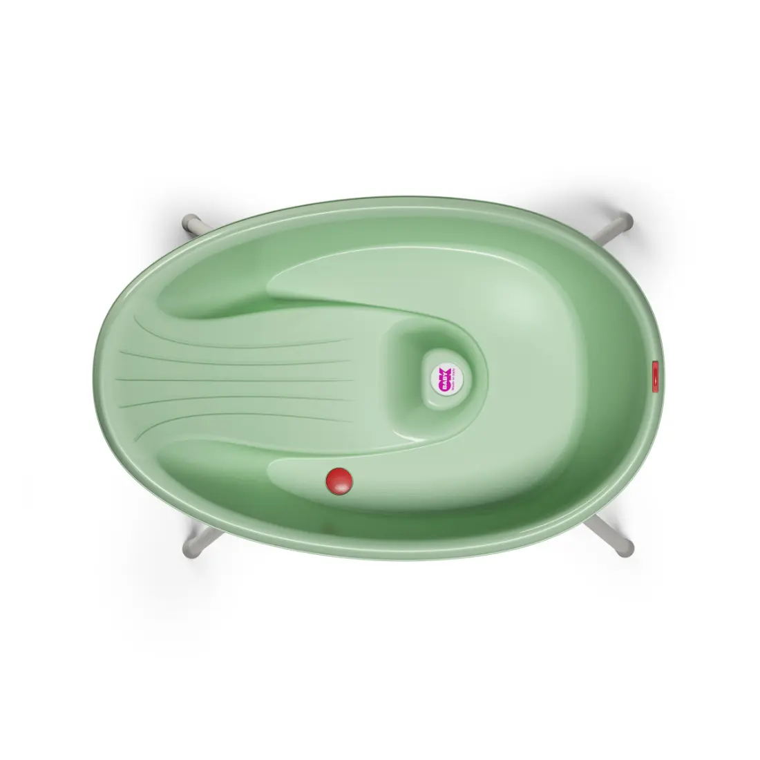 Ванночка Bella с подставкой, зелёная, Ok Baby