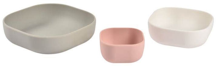 Beaba Набор из 3 силиконовых мисок Velvet Grey B913568