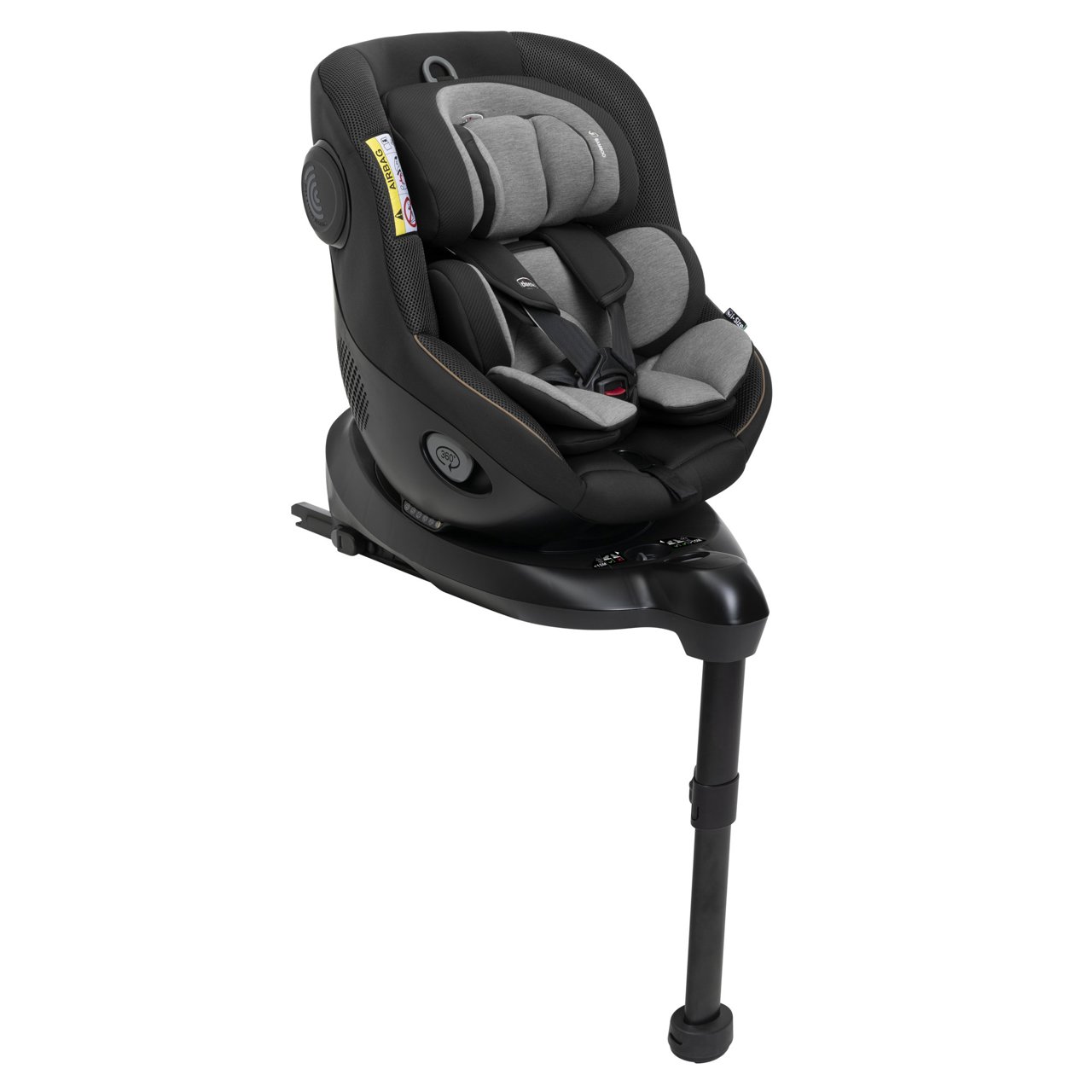 Scaun auto rotativ Chicco One Seat I-Size, Posh Black (40-105cm)