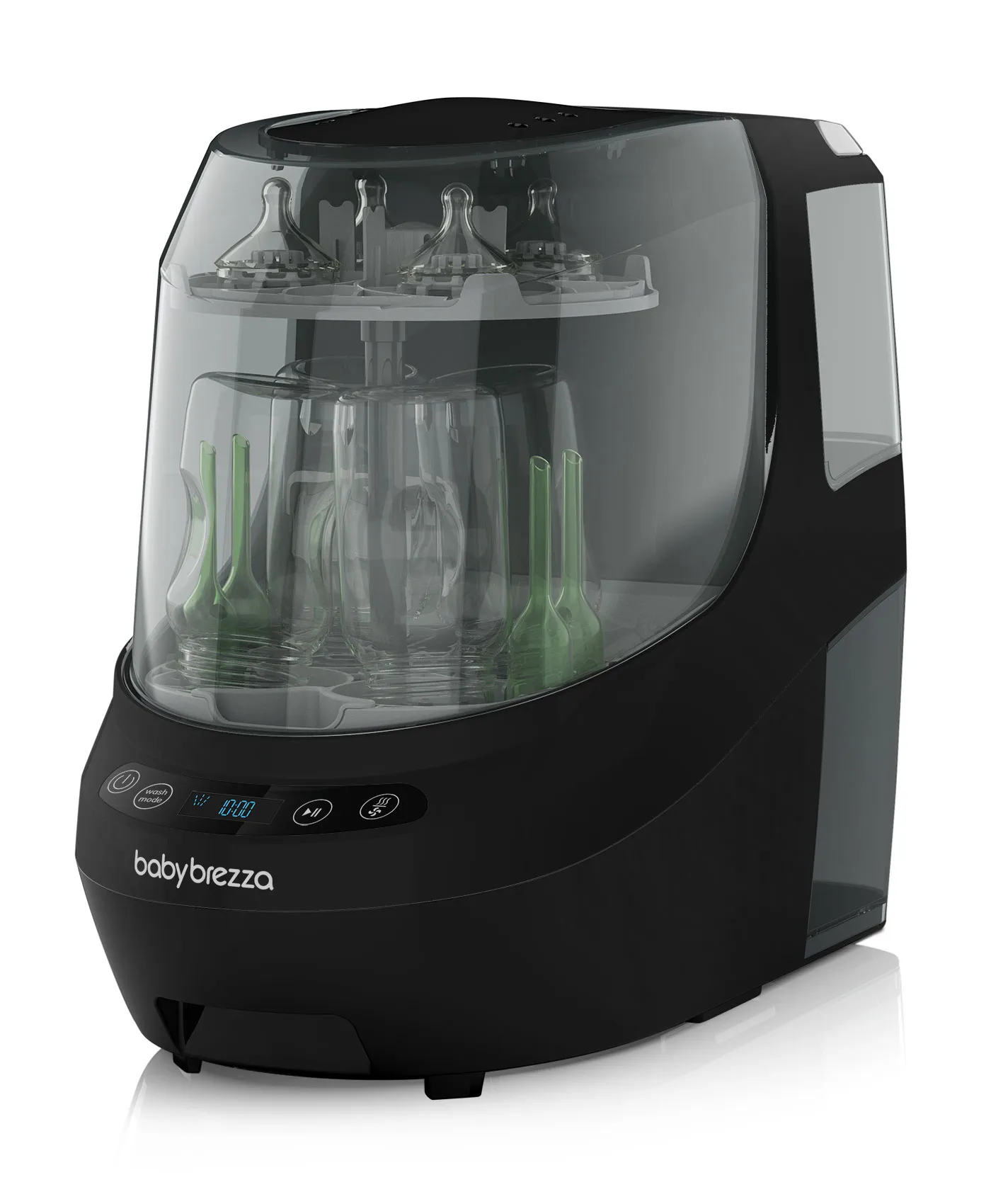 Dispozitiv pentru spalat, sterilizat si uscat biberoane Babybrezza Bottle Washer Pro All Black