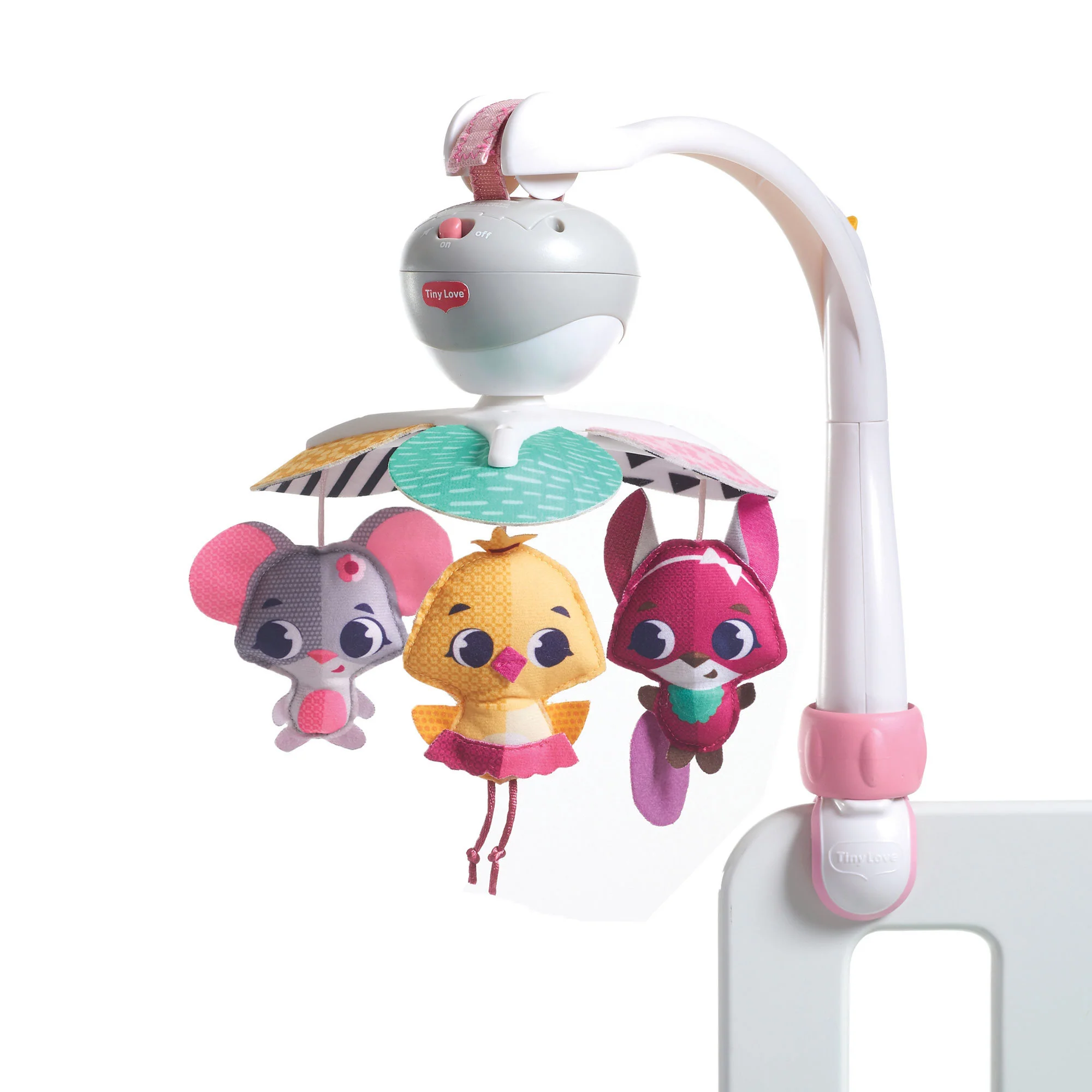 Carusel muzical portabile Meadow Days, Ia-ma cu tine Princesse Tailes, TINY LOVE