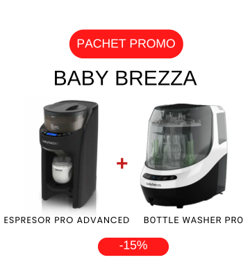 Pachet Promo Espresor lapte praf Formula Pro Advanced + Dispozitiv pentru spalat, sterilizat si uscat biberoane Baby Brezza