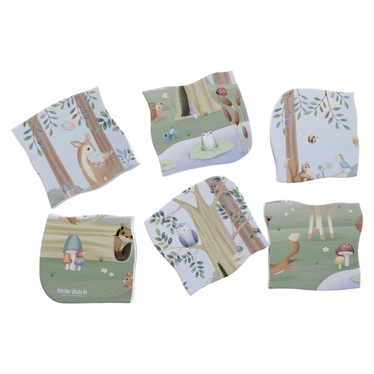 Joc puzzle pentru baie - Forest Friends - Little Dutch