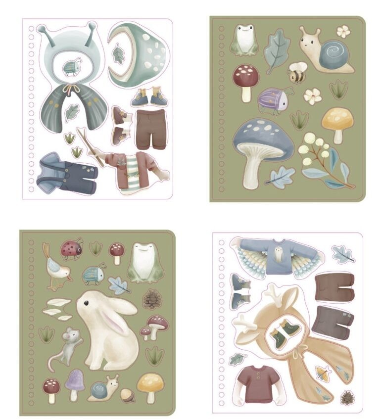 Книга с наклейками – Forest Friends – Little Dutch